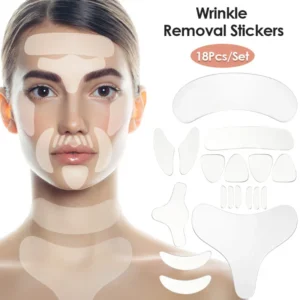 Bandes démaquillantes réutilisables en silicone pour le visage, anti-rides, visage, front, joue, ruisseau, autocollant anti-âge, patchs lifting de la peau