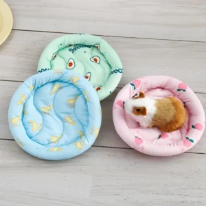 Coussin Circulaire Confortable en Polymère de Sommeil pour Petit Animal, Lit pour Hamster, Kasgehog, SLaura, Rat, Souris, Cochon d'Inde, Alberchilla