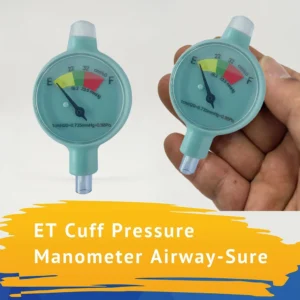 Dispositif de détection de saturation de ballon d'intubation endotrachéale vert, manomètre, accessoires de machine d'anesthésie pour animaux de compagnie