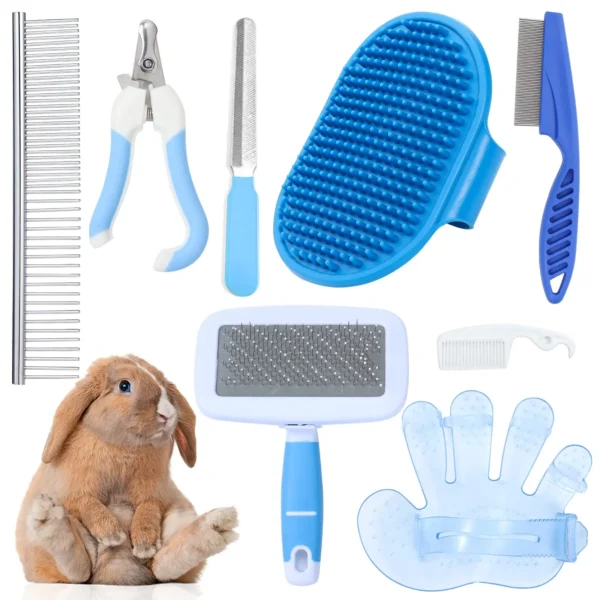 Ensemble de brosses pour petits animaux de compagnie ensemble de beaut pour lapin pluchage de beaut