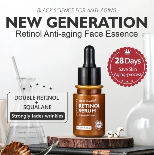 GLAMOUR Essence qualifi e ale au r tinol raffermit et raffermit les ridules r siste au 2