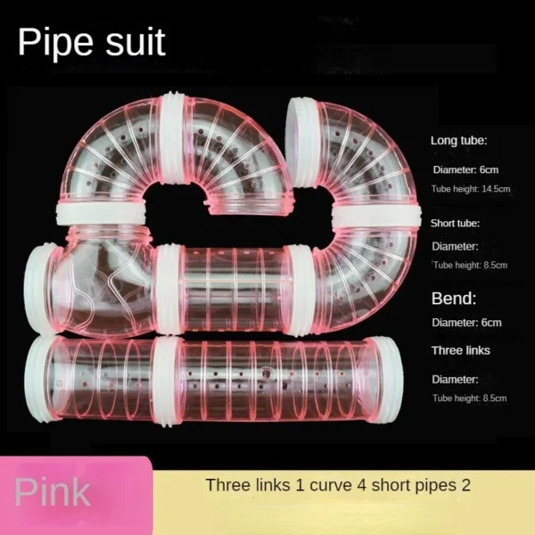 Jouet Hamster labyrinthe bricolage Cage remodel e Tubes externes ensemble de Tunnel de sport tuyau en 4