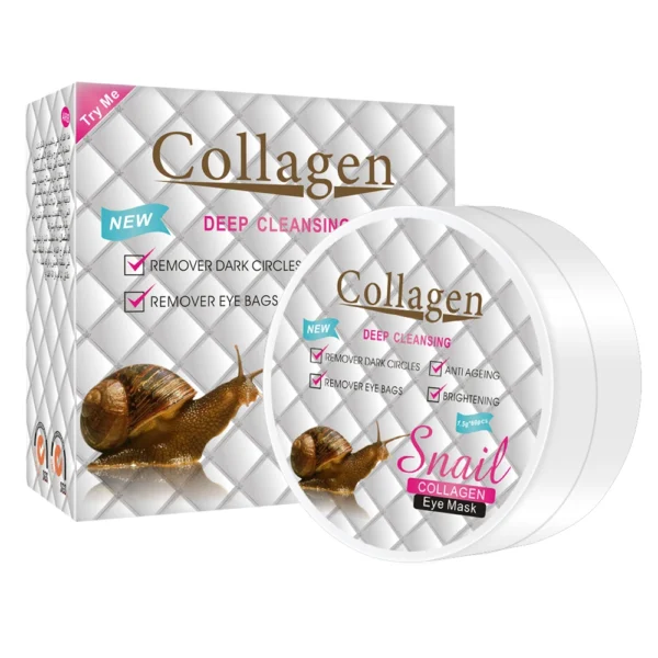 Masque pour les yeux base de collag ne d escargot limine les cernes patchs de beaut 5