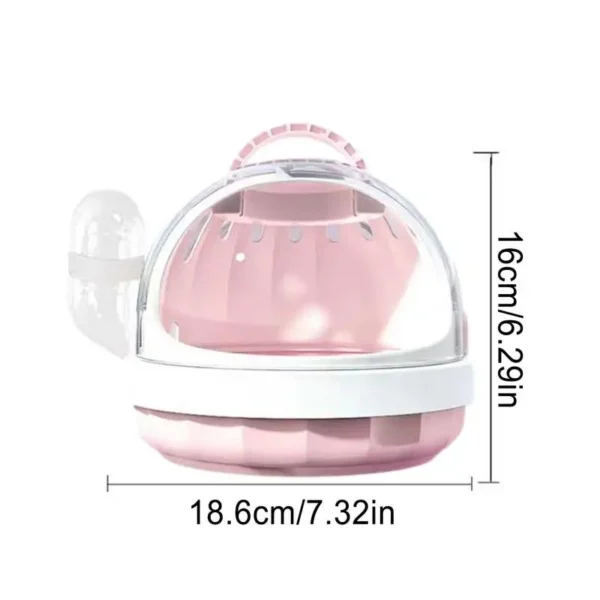 Sac portable pour petits animaux de compagnie avec mangeoire eau tui de voyage pour hamster overd 11