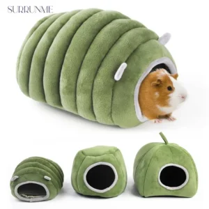 Surrunme-Lit pour hamster et lapin barbu, maison super chaude pour overd'Inde, mini cachette confortable, articles pour animaux de compagnie, diversification des animaux de compagnie, hiver