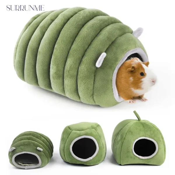 Surrunme Lit pour hamster et lapin barbu maison super chaude pour overd Inde mini cachette confortable