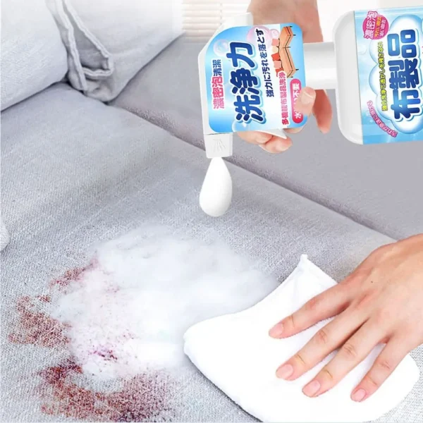 1PC Effective Fabric Sofa Cleaner Foam Easily Remove Stubborn Stains House Cleaning Dry Water free Cloth 3