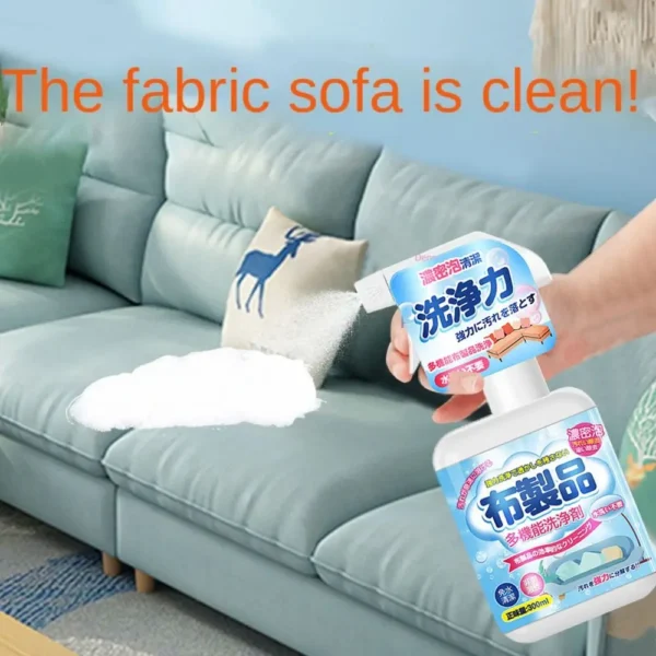 1PC Effective Fabric Sofa Cleaner Foam Easily Remove Stubborn Stains House Cleaning Dry Water free Cloth 8