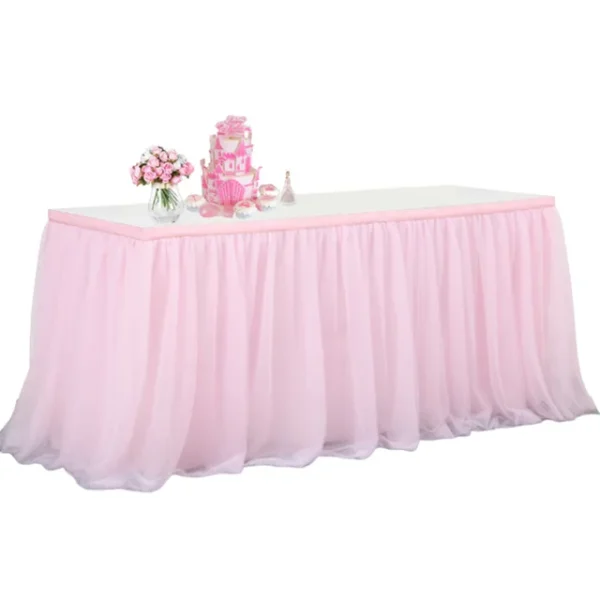 4FT 6FT 9FT Blue Tulle Table Skirt Wedding Party Tutu Tableware Cloth Baby Shower Gender Reveal.jpg 640x640 109