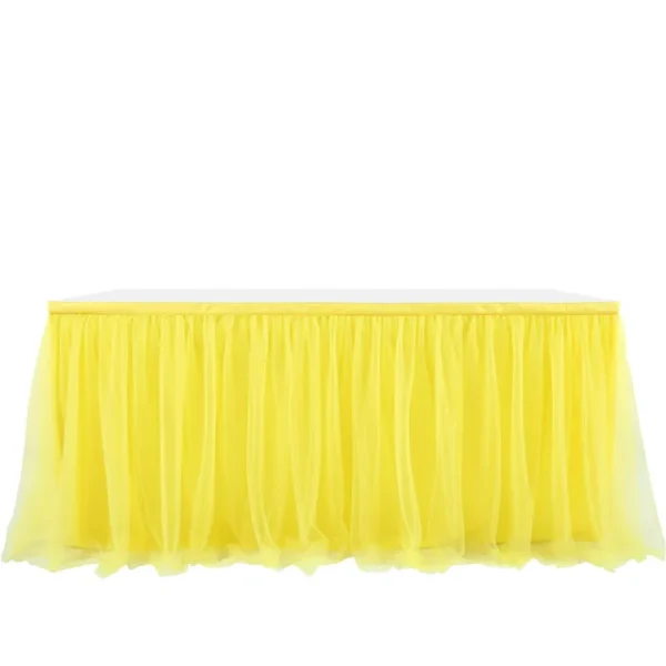 4FT 6FT 9FT Blue Tulle Table Skirt Wedding Party Tutu Tableware Cloth Baby Shower Gender Reveal.jpg 640x640 111