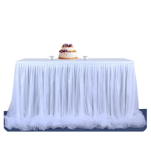 4FT 6FT 9FT Blue Tulle Table Skirt Wedding Party Tutu Tableware Cloth Baby Shower Gender Reveal.jpg 640x640 119