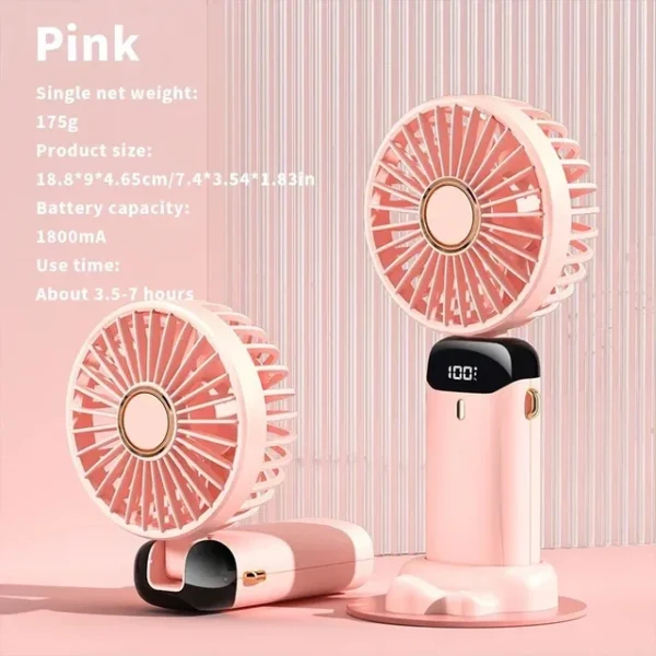 Electric Fan Portable Air Conditioner Mini Cooler Rechargeable Neck Fans for Home Free Shipping Hand Usb.jpg 640x640 4