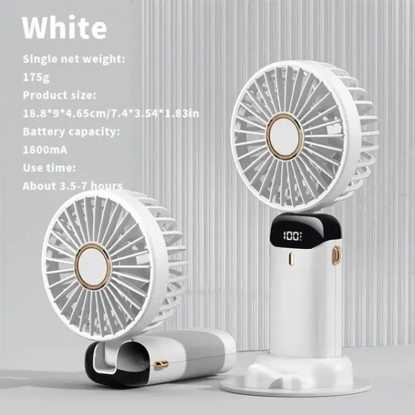 Electric Fan Portable Air Conditioner Mini Cooler Rechargeable Neck Fans for Home Free Shipping Hand