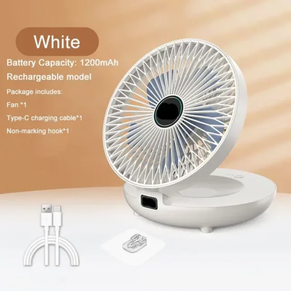 Folding Fan Wall Mounted Desktop Table Rechargeable Wireless Household Dual Use Kitchen Fan Air Cooling For.jpg 640x640 2