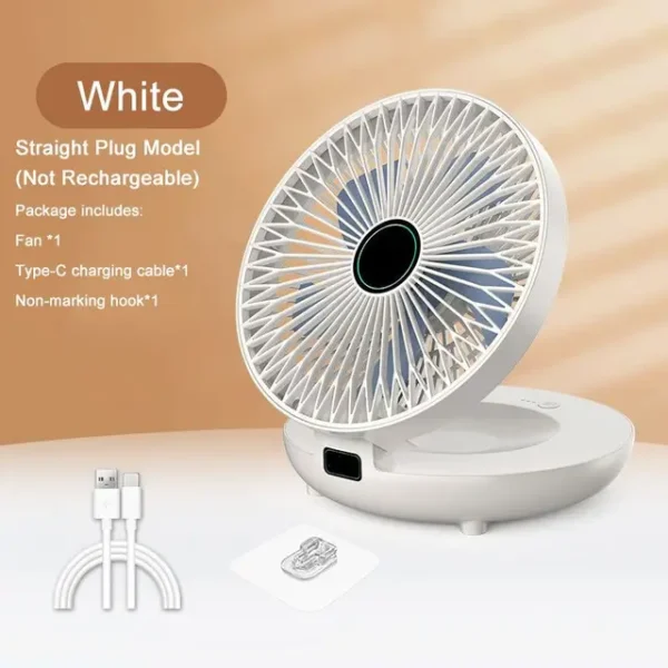 Folding Fan Wall Mounted Desktop Table Rechargeable Wireless Household Dual Use Kitchen Fan Air Cooling For.jpg 640x640 4