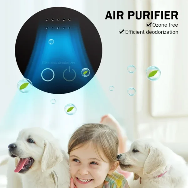 Odor Eliminator Efficient Deodorant Air Purifier Deodorizer USB Battery Powered for Cabinet Refrigerator Car Bathroom 2