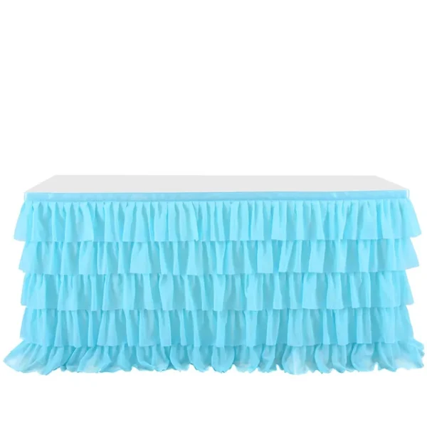 Rainbow Ruffle Unicorn Table Skirts for Rectangle Table 6ft 9ft Baby Shower Birthday Unicorn Party Fiesta.jpg 640x640 11